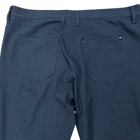 Travis Mathew Pants Mens Size 38 Open To Close Performance Golf Stretch Blue - Picture 4 of 6